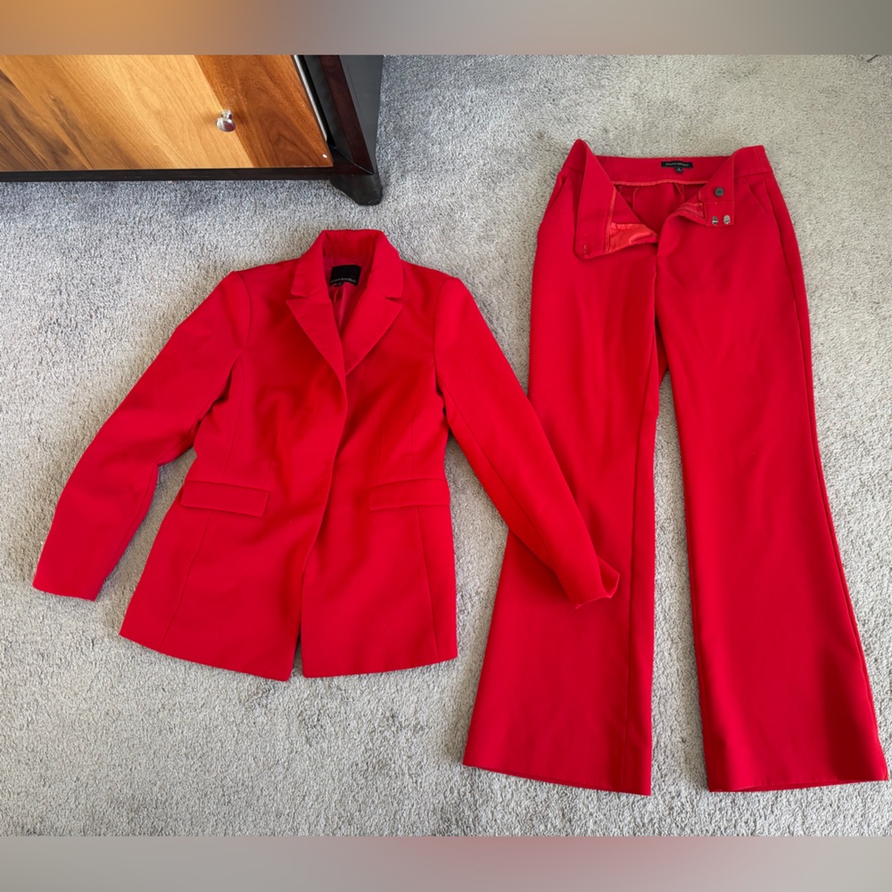 Banana Republic Red Pantsuit